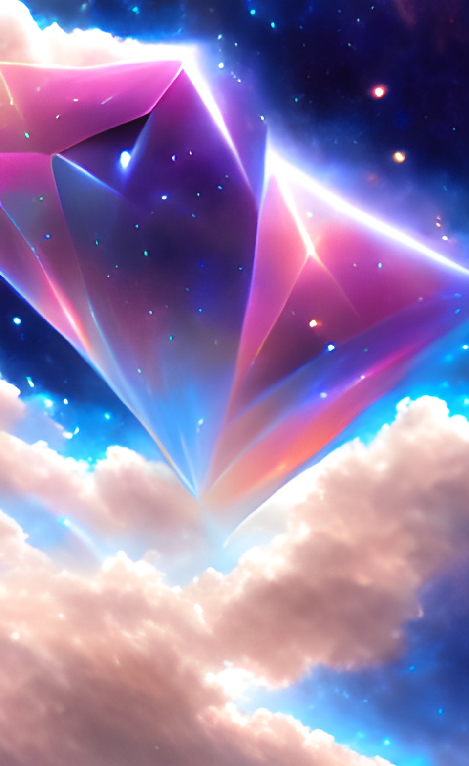 diamond stars, sky, heaven, firmament, celestial, cosmic, clouds preview