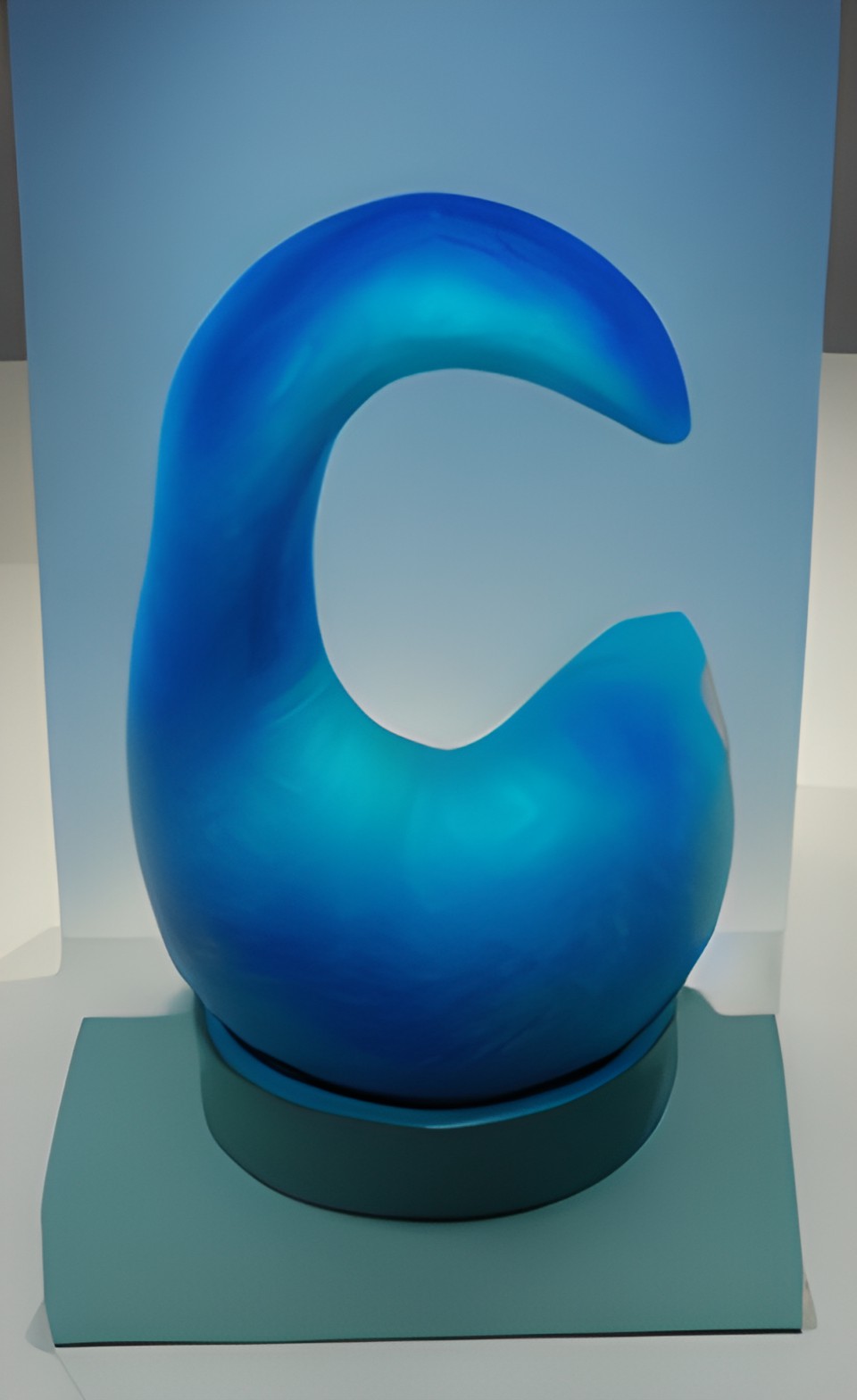 museum exhibit of cyan things from nature and art preview