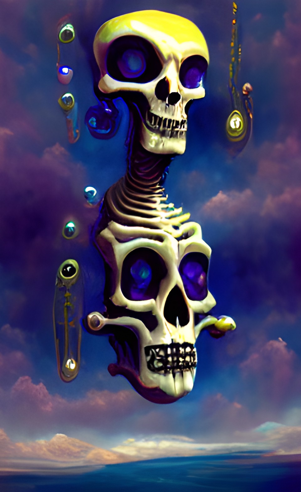 skeleton encrusted with gems preview