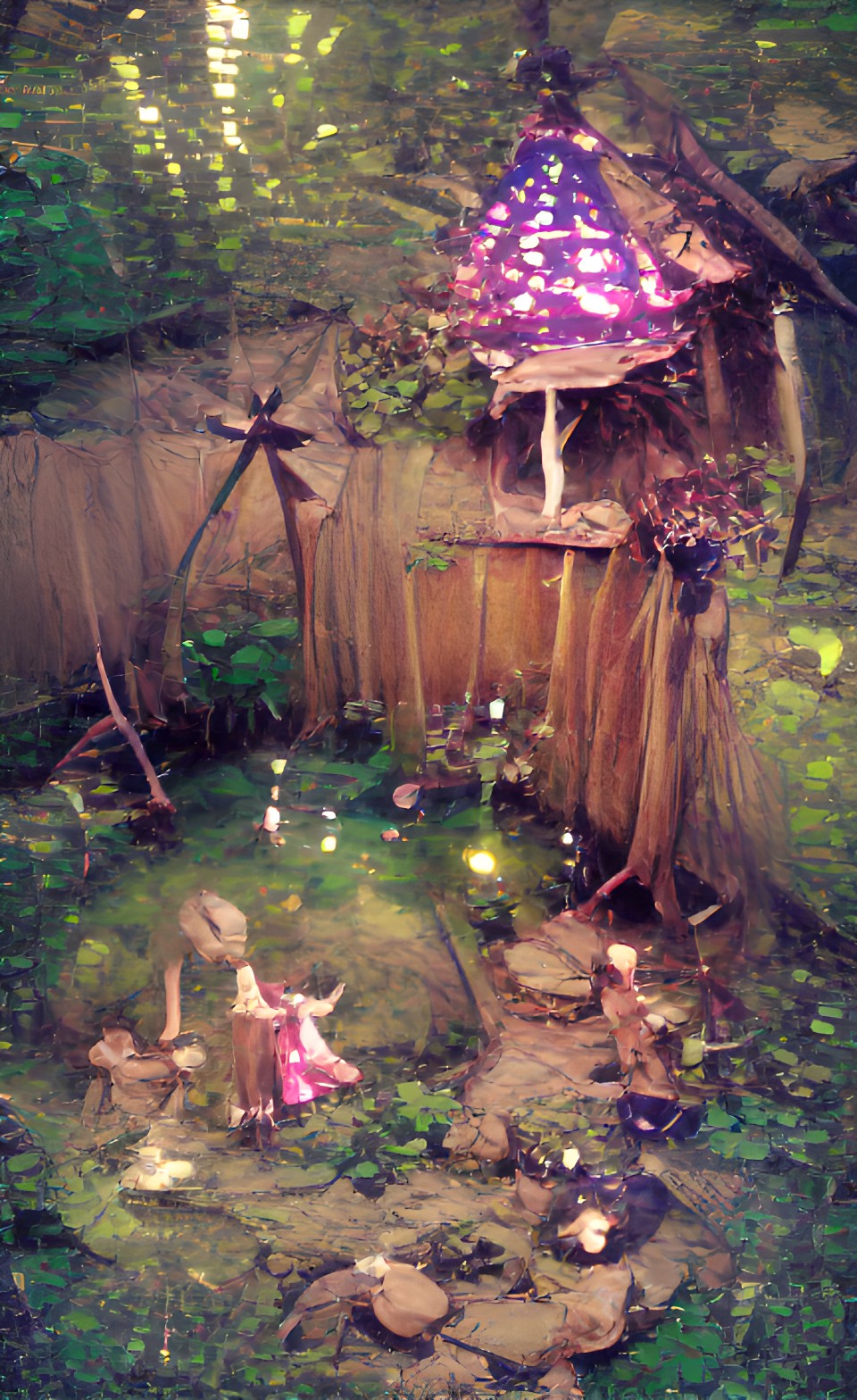 a tiny civilization of faeries living out in the backyard preview