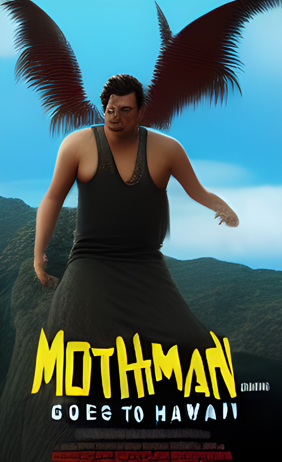 mothman goes to hawaii movie poster preview