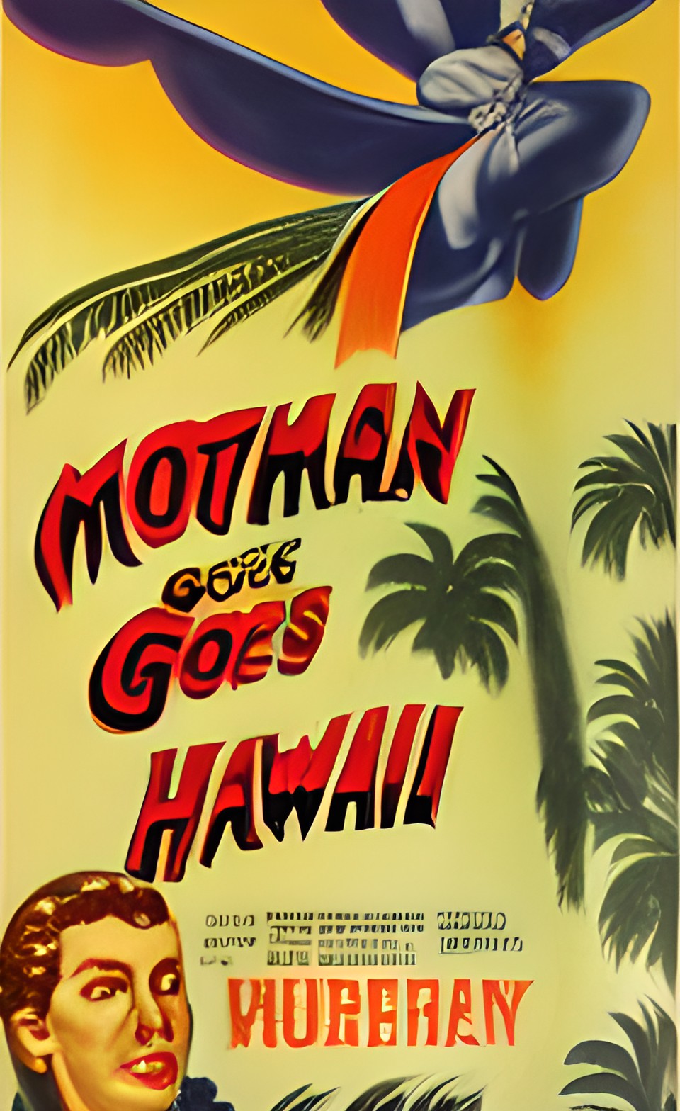 mothman goes to hawaii movie poster preview