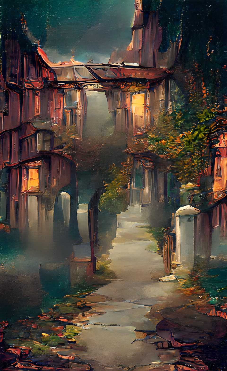 an almost empty street with an aura of ghostly sorrow preview