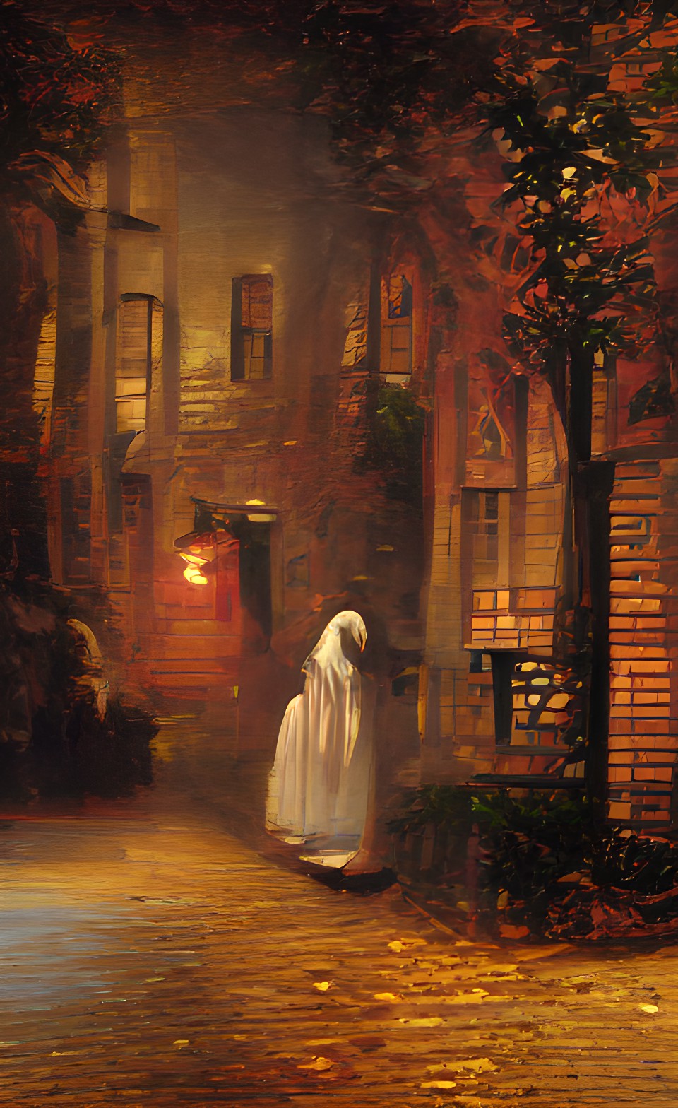 an almost empty street with an aura of ghostly sorrow preview