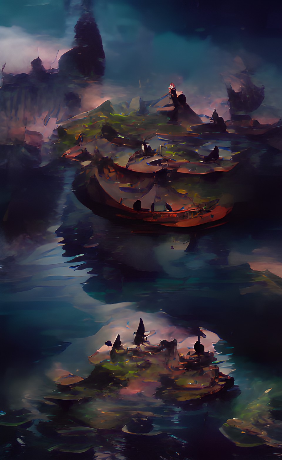 HP dark - floating islands preview