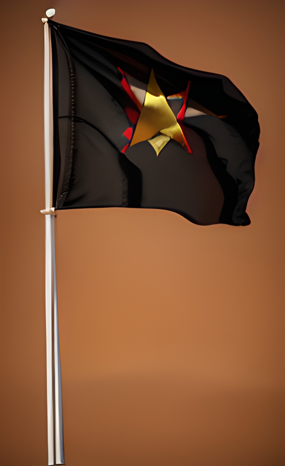 black red and gold flag for a future settlement on mars preview