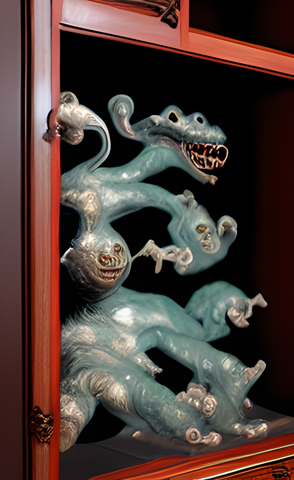 china cabinet filled with monsters preview