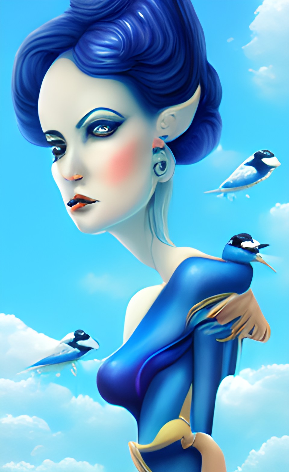 blue jay woman preview