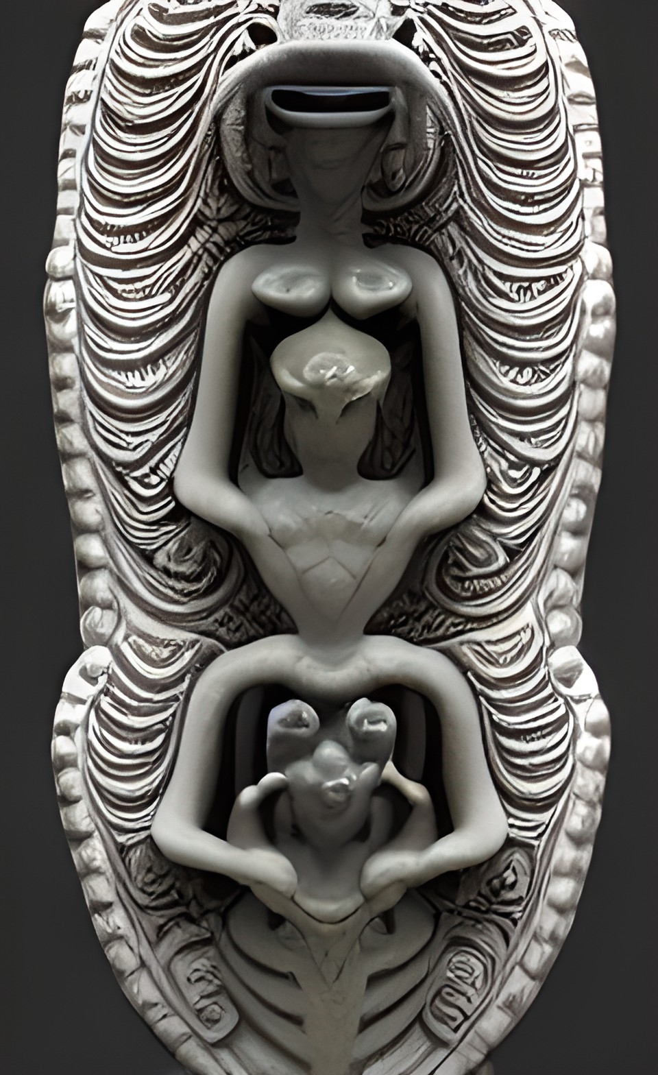 intricately carved idool of an alien goddess preview