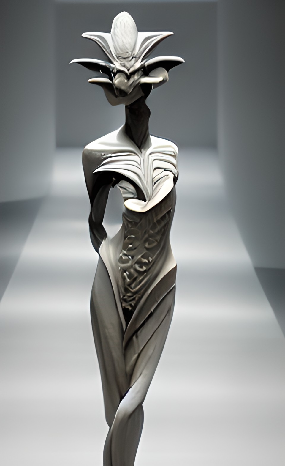 intricately carved idool of an alien goddess preview