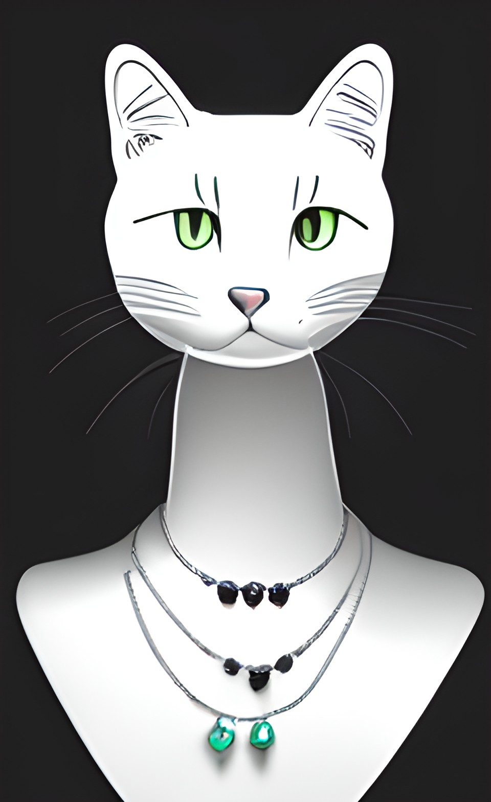 cat wearing jewelry preview