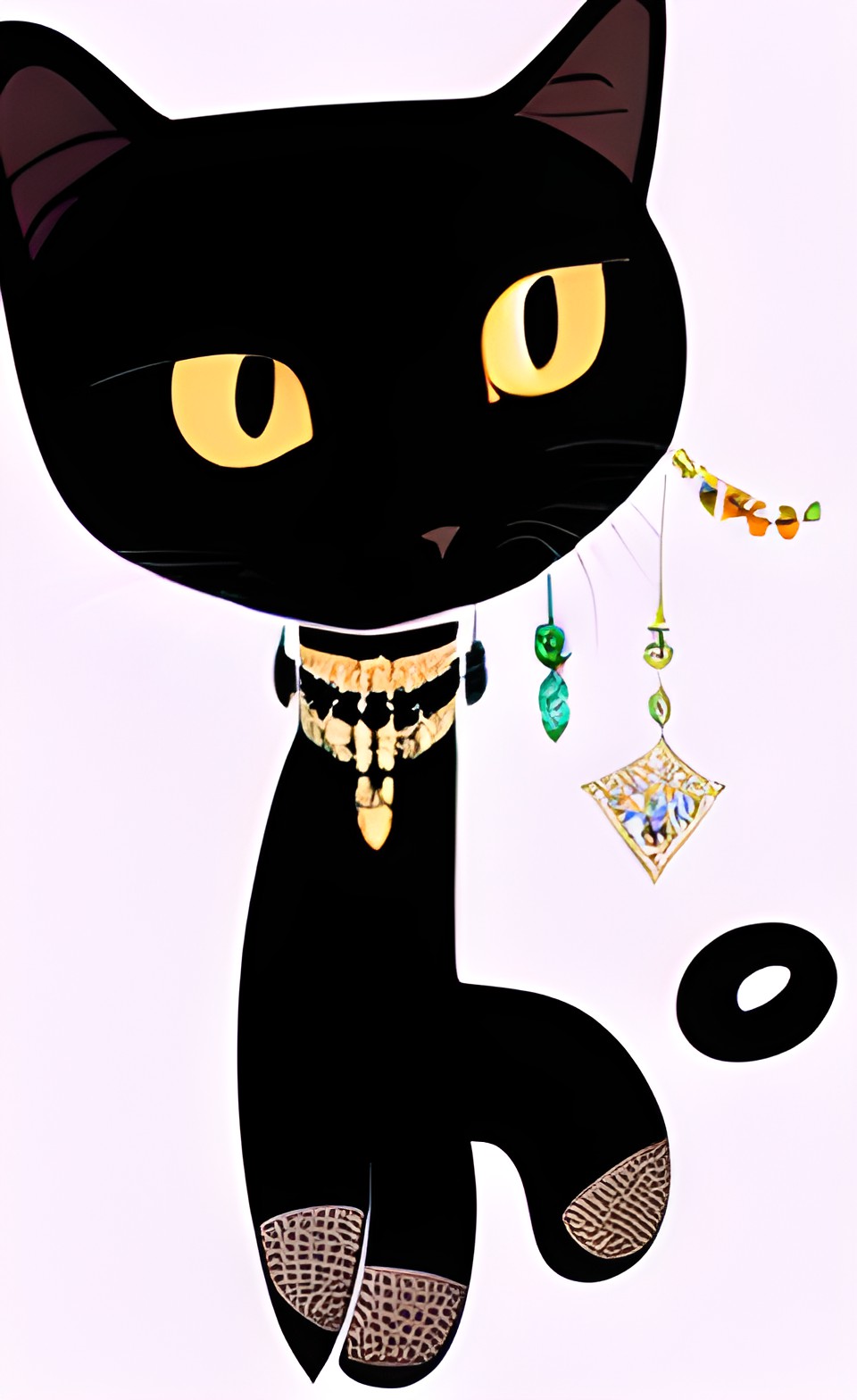 cat wearing jewelry preview