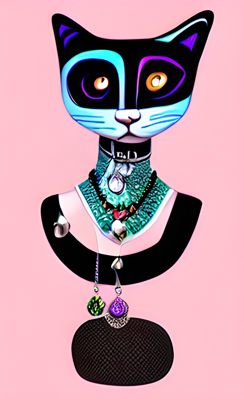 cat wearing jewelry preview