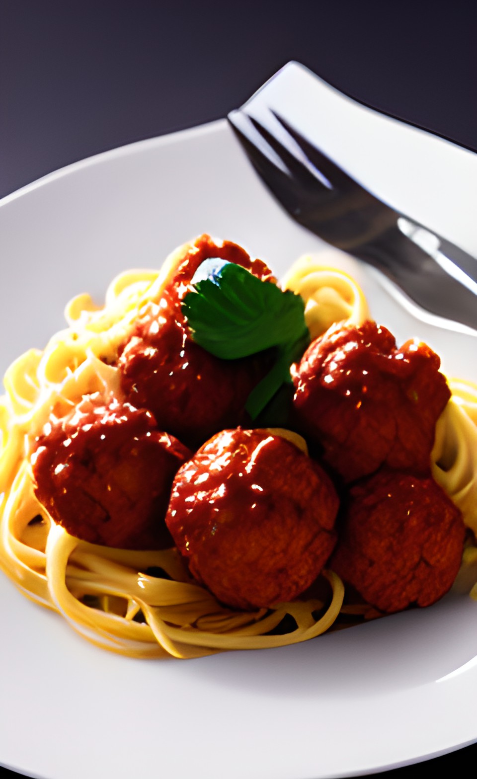 spaghetti and meatballs with tomato sauce and a sprinkle of parmesan cheese preview