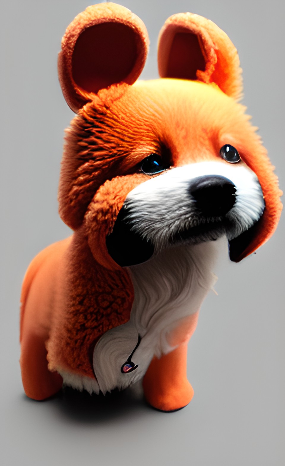 fox dog puffy cute preview