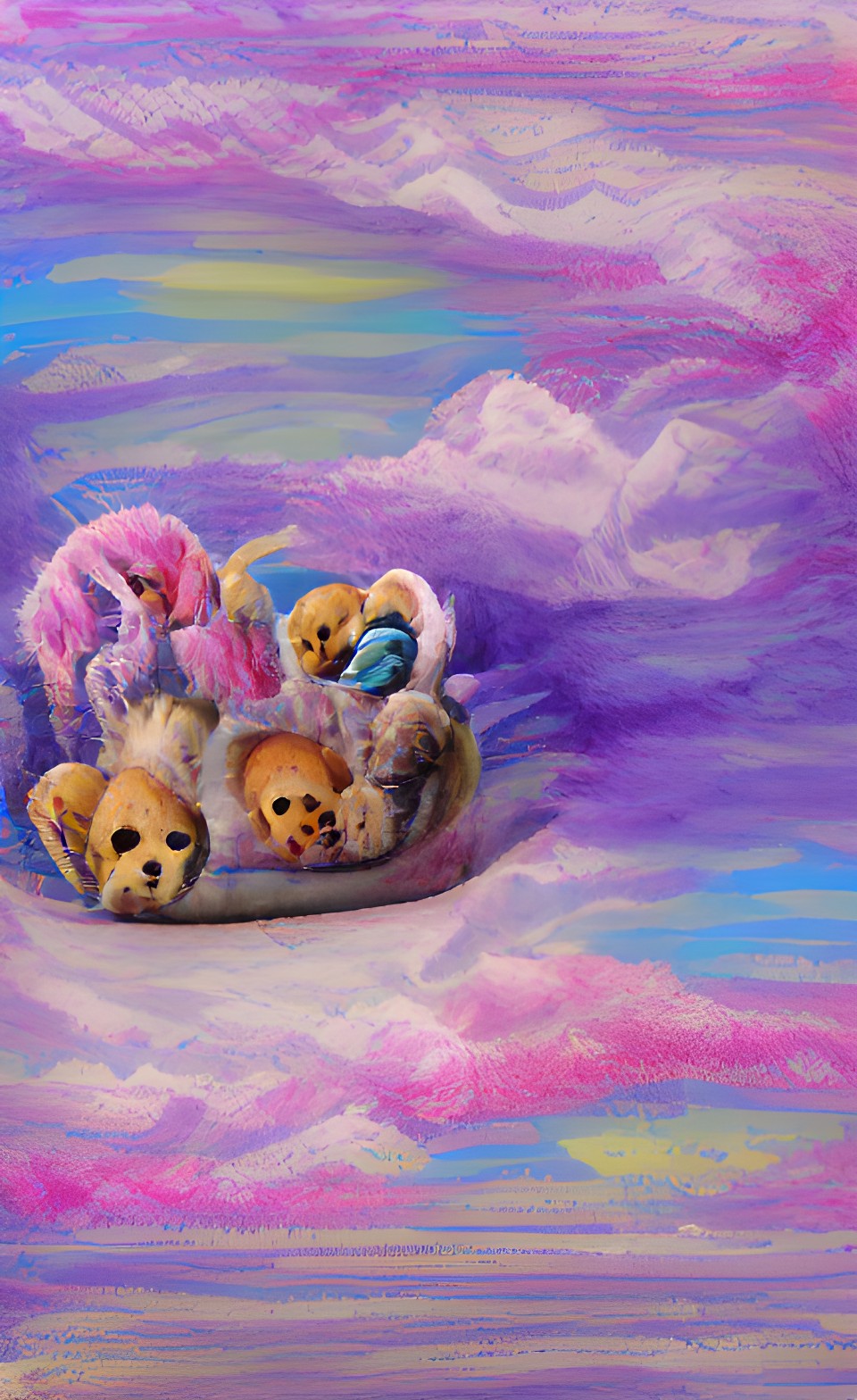 several tiny fluffy creatures in a basket preview