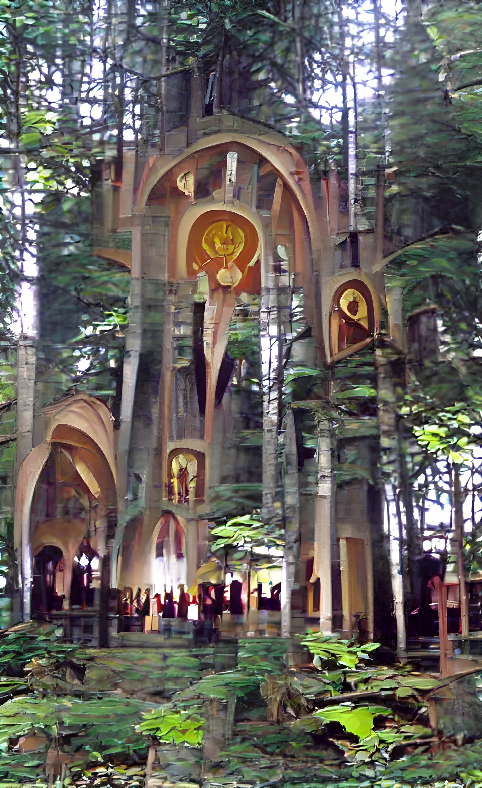 forest cathedral of the pagan wican catholic christians preview