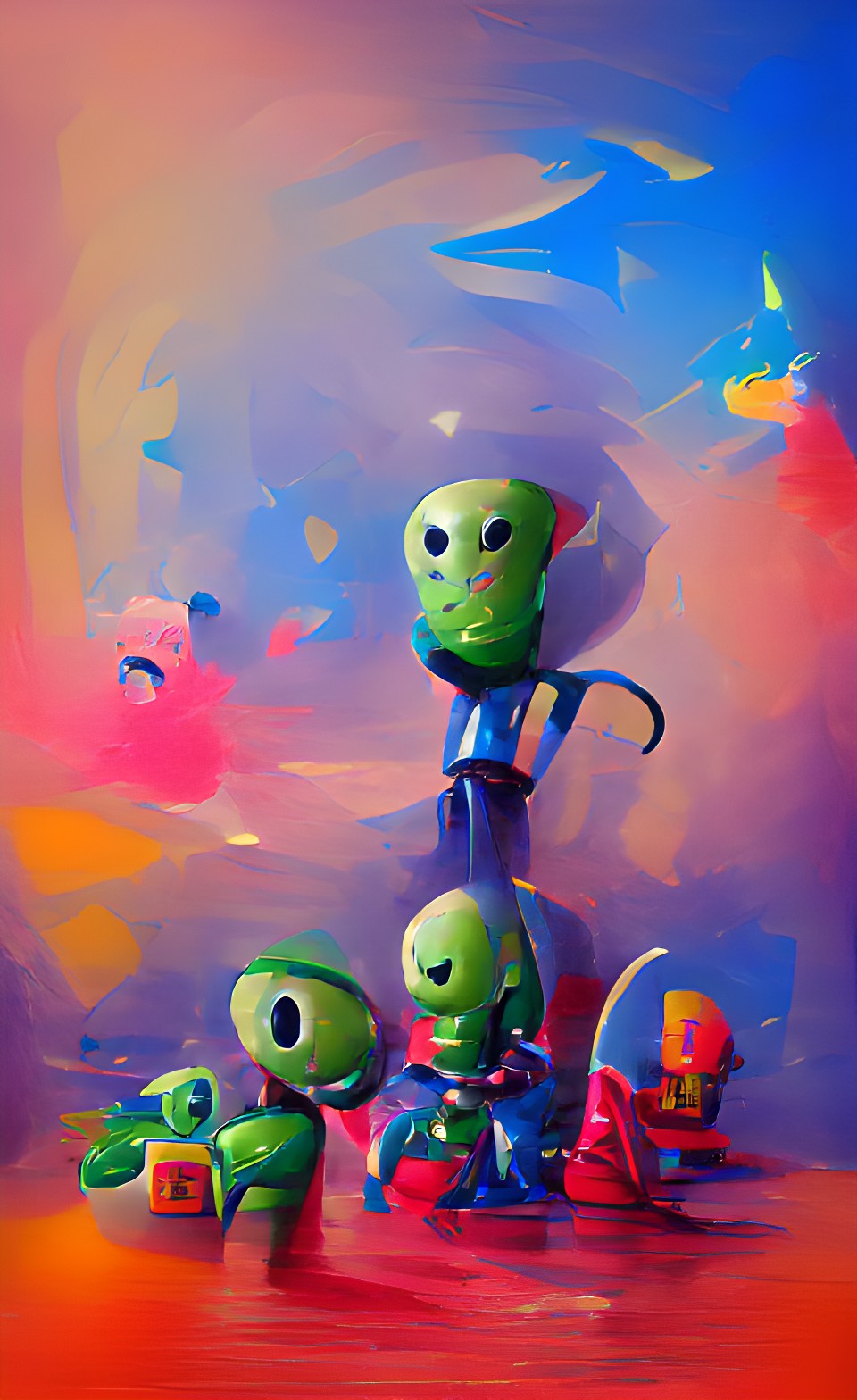 Extraterrestrial - little green men alien toy story preview