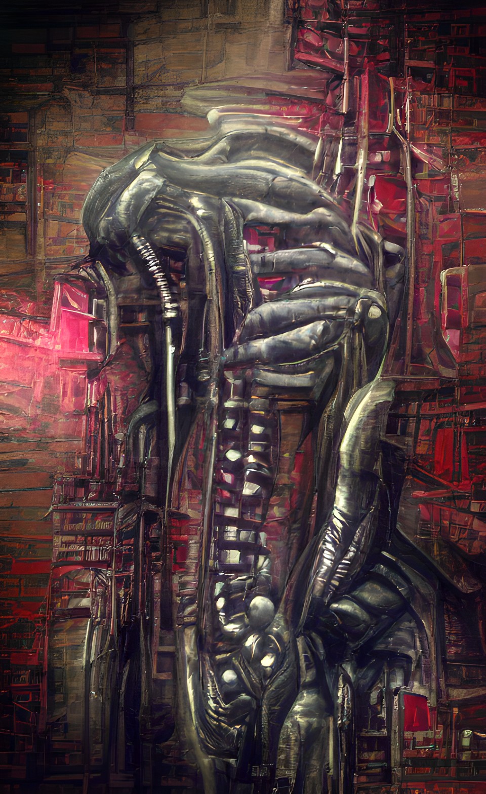 hr giger. wall of skulls. conduits preview