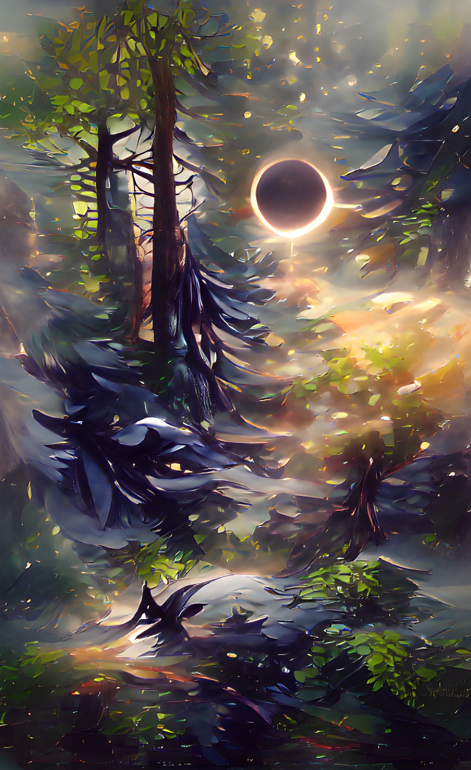 sun break star shine dark forest black moon preview