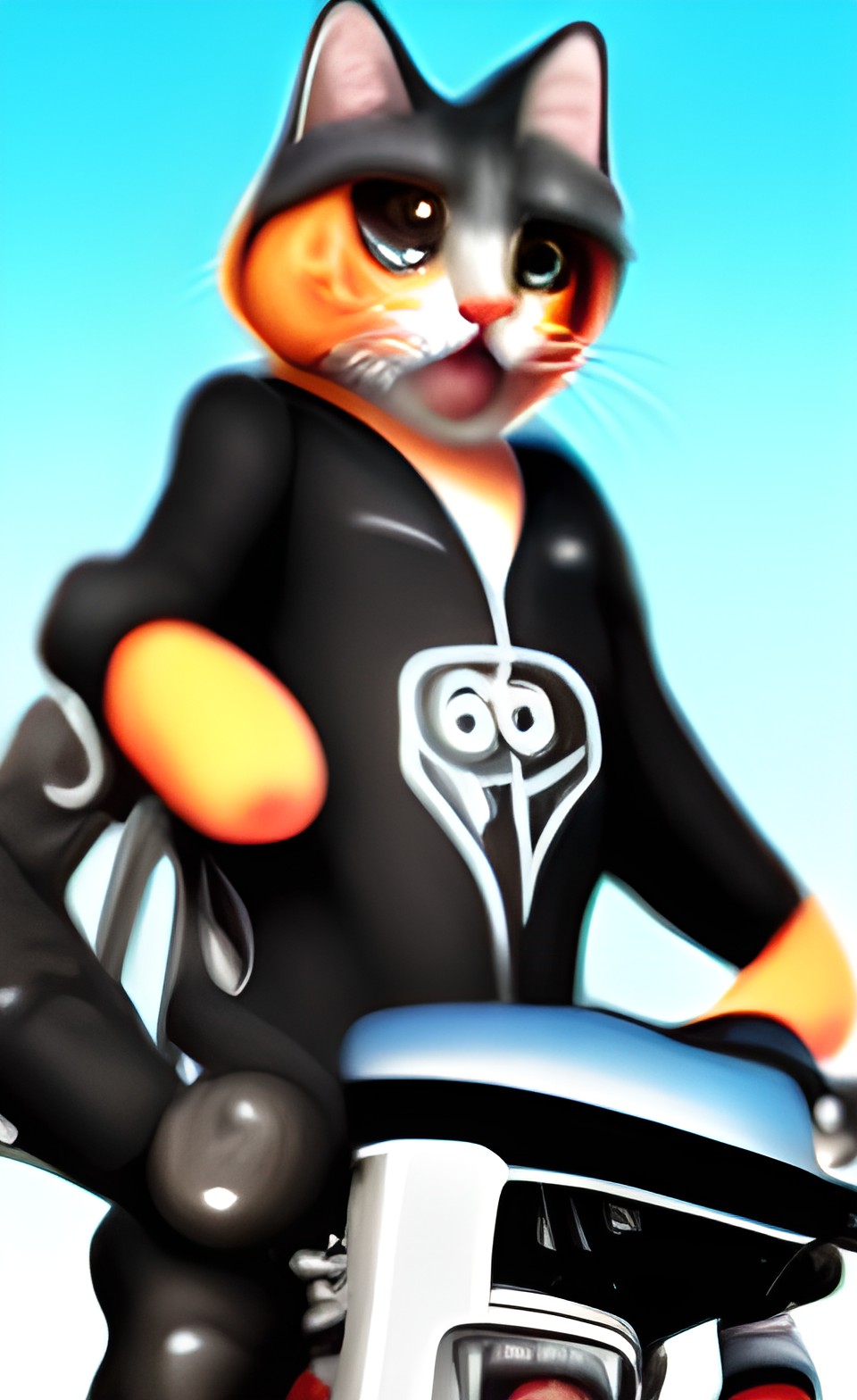 biker kitten preview