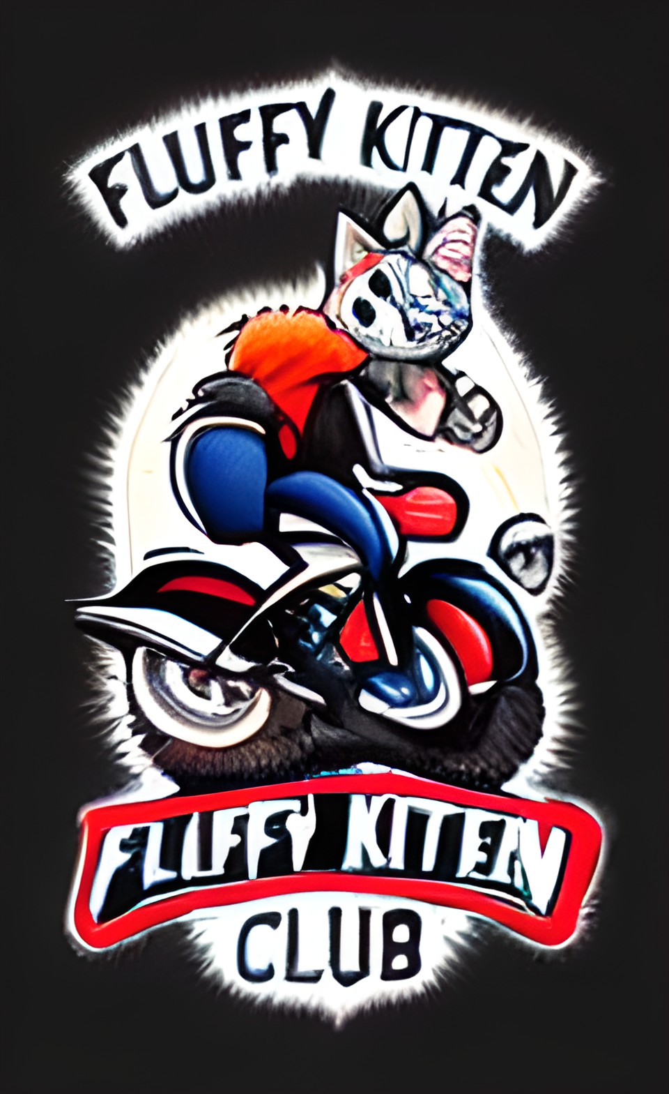 fluffy kitten motorcycle club insignia preview