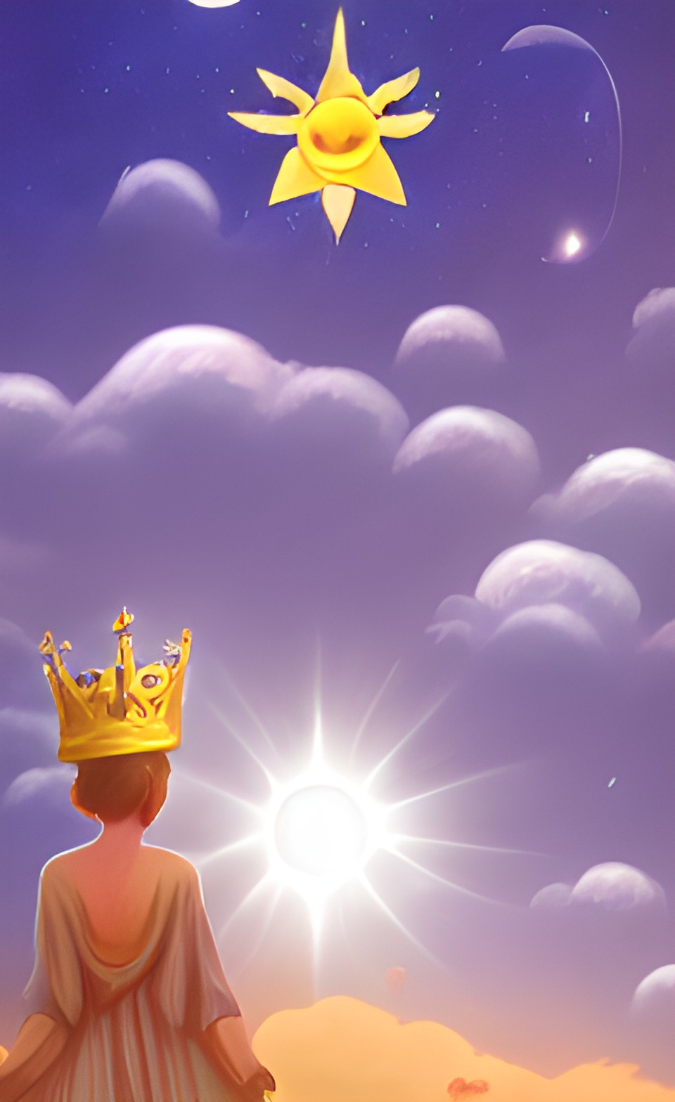 a sign in heaven, the woman clothed with the sun, with the moon under her feet, and a crown of twelve stars on her head preview