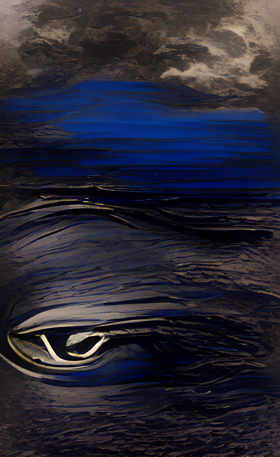 Eye of Horus - eye of horus, inky black, ocean, sea, dark, dark blue preview