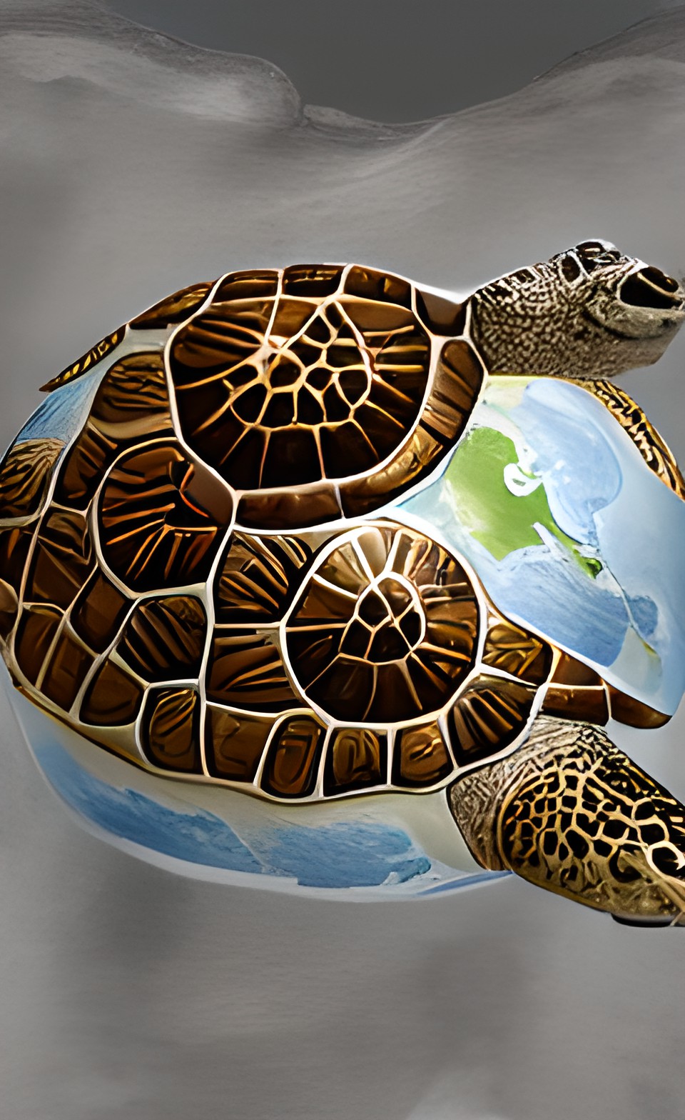 the world, the whole earth, on the back of a turtle preview