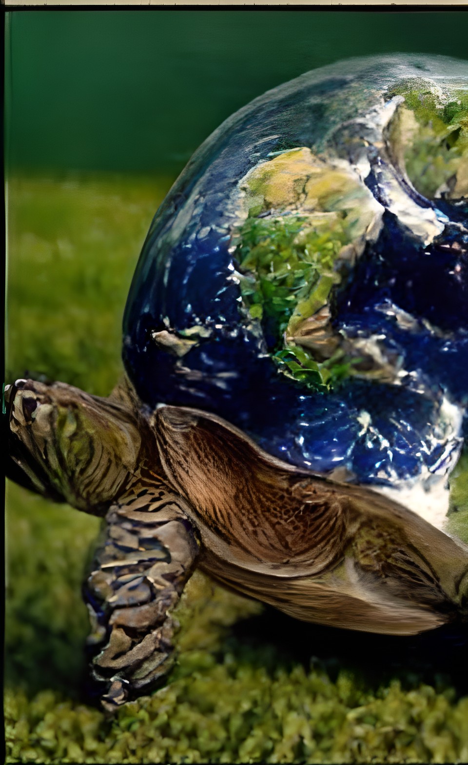 the world, the whole earth, on the back of a turtle preview