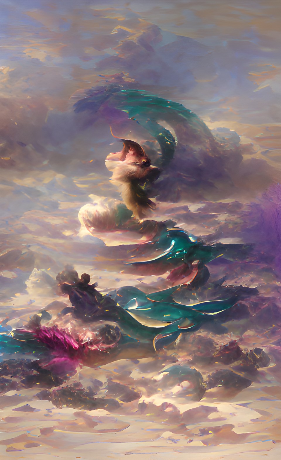 mermaid clouds preview