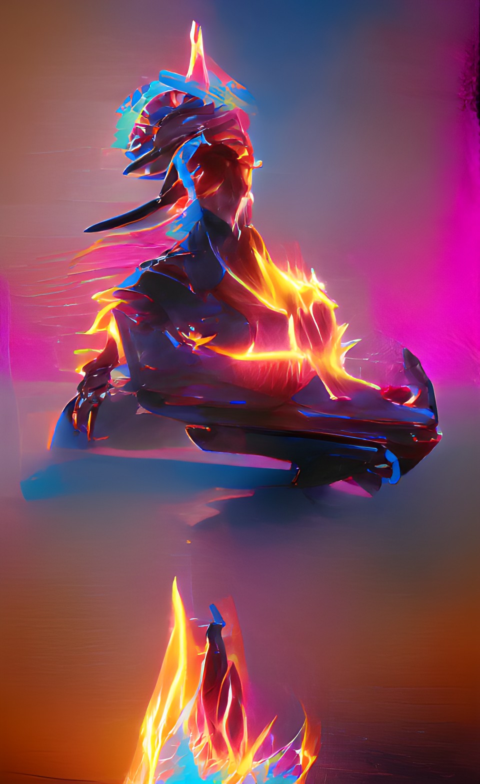 flaming peacok preview