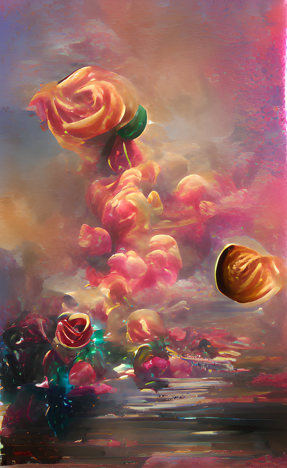 caramel cashew drips and roses preview