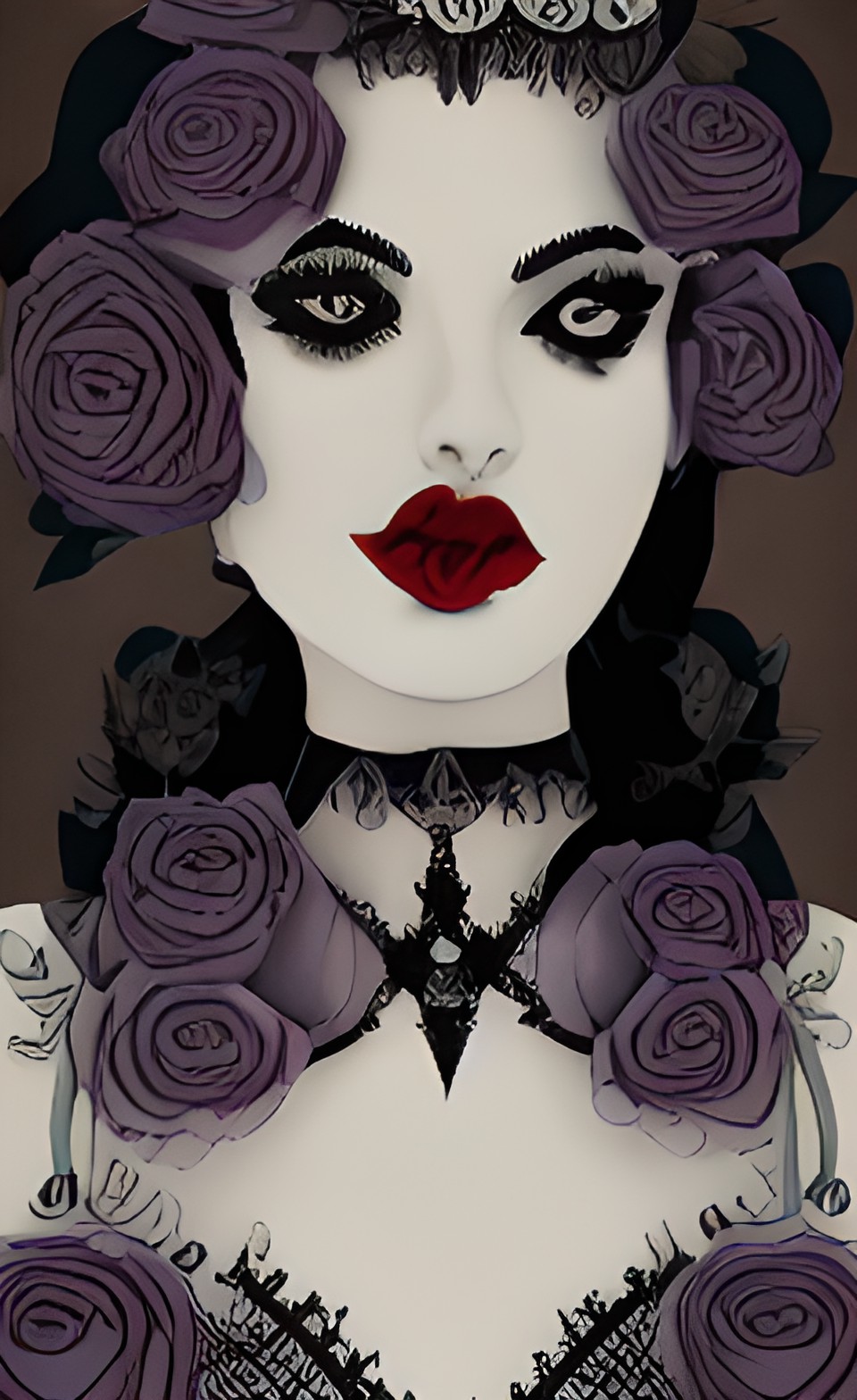 goth queen roses preview