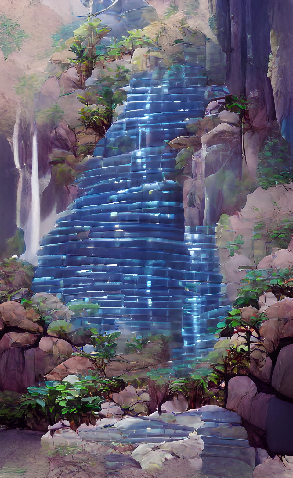 diamond waterfall 💎 🔷️ 💧 preview