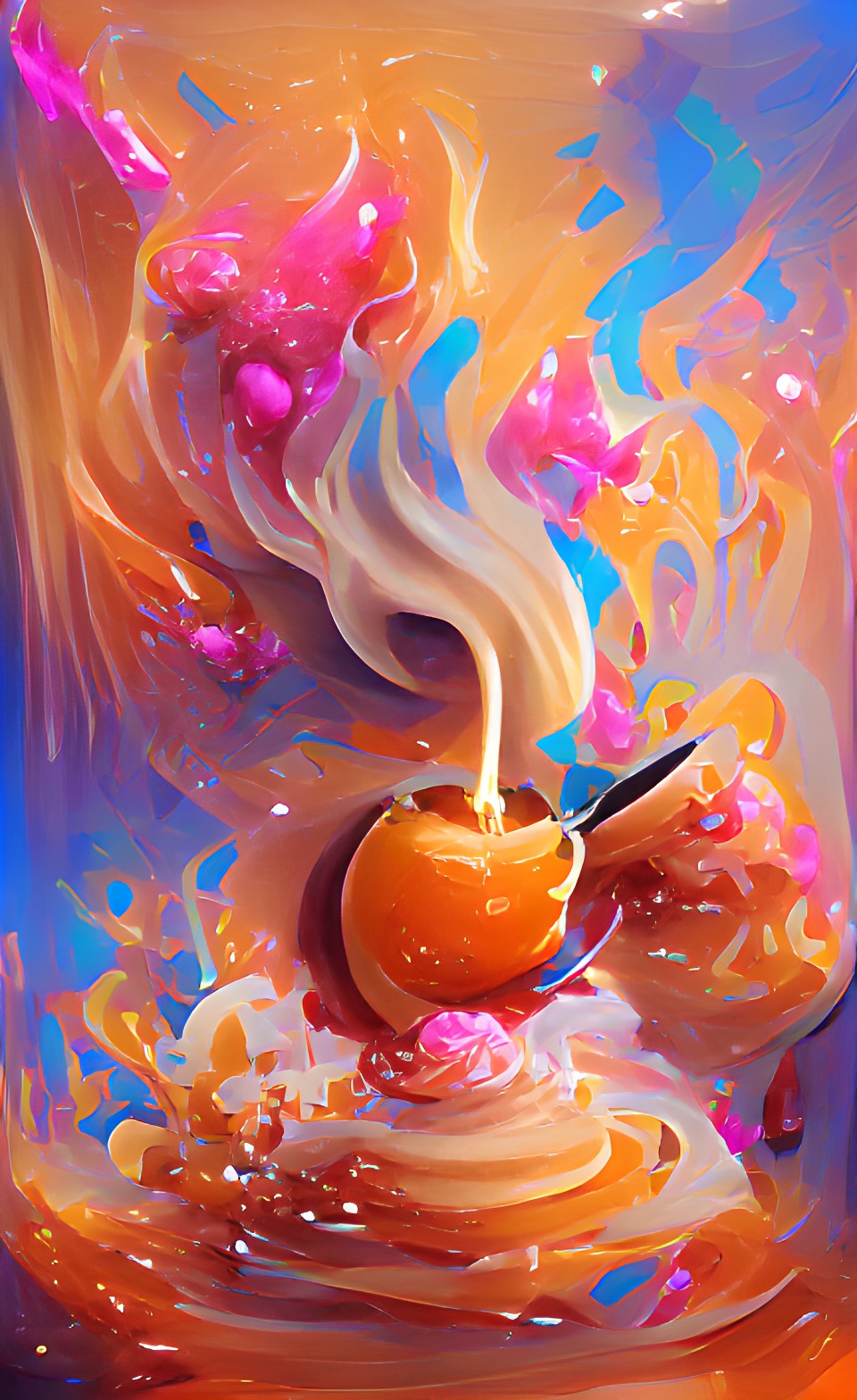 magic melting caramel peach explosion preview