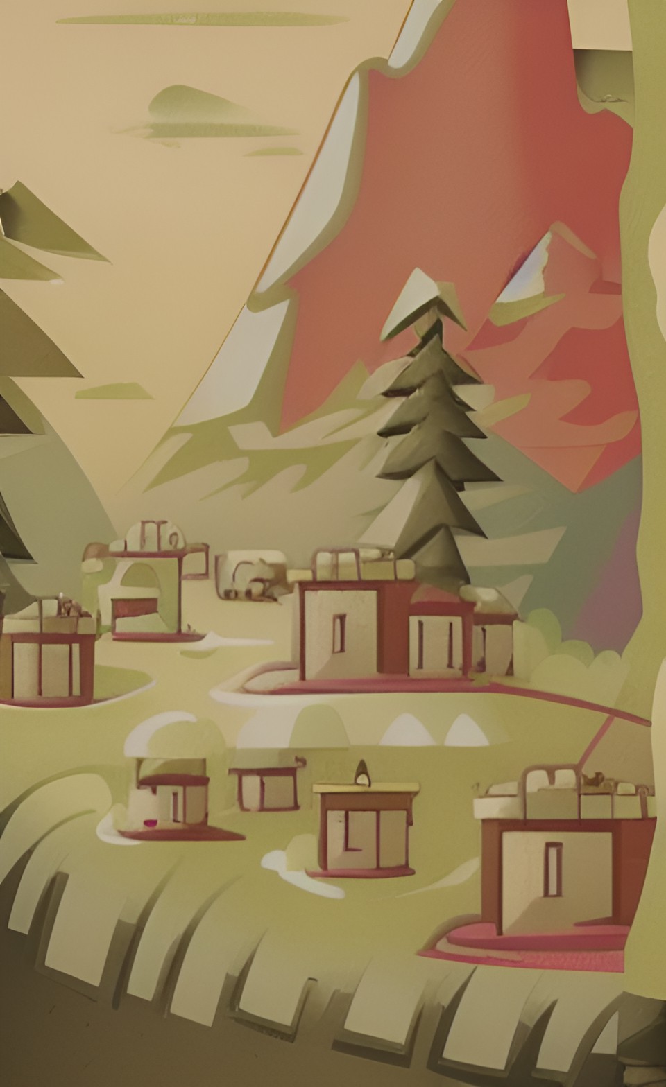 hidden village in the mountains preview