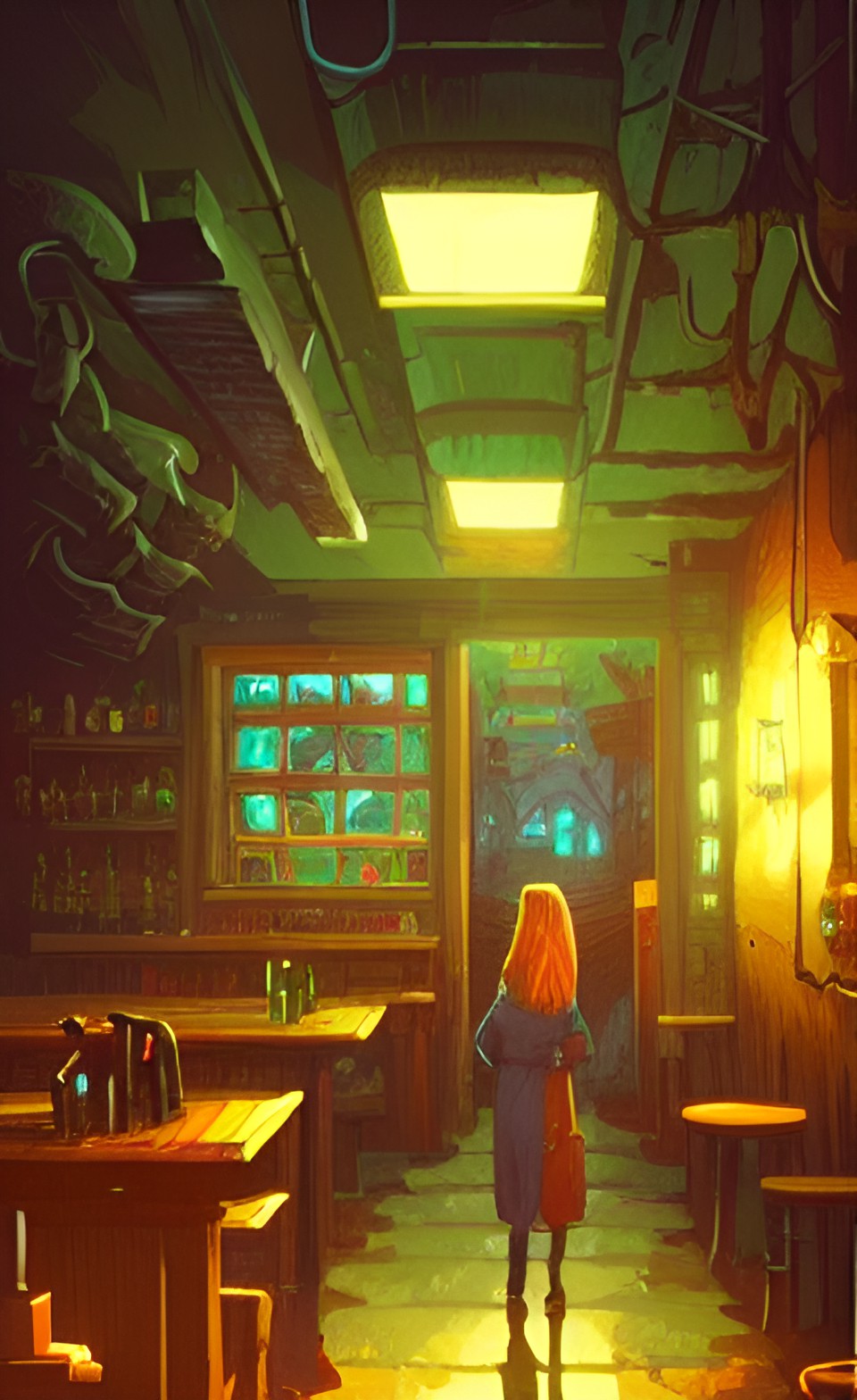 tavern with aesthetic lighting preview