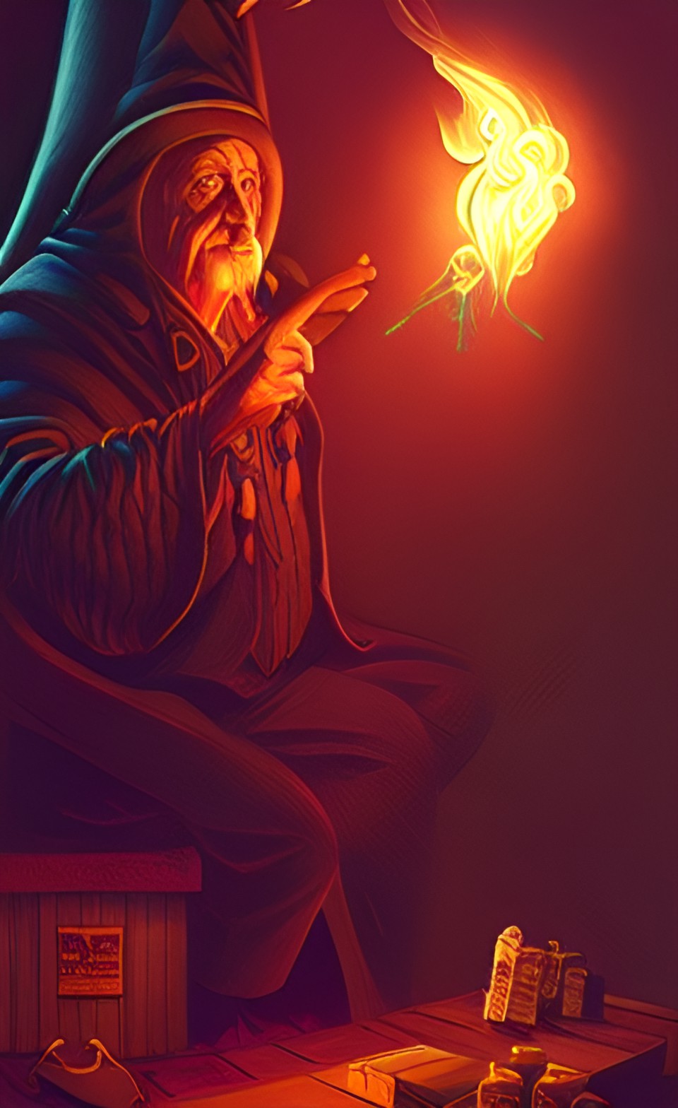 🧙‍♂️✨️🔮🌠a magic smoke comes from the wizard!🌠🔮✨️🧙‍♂️ preview