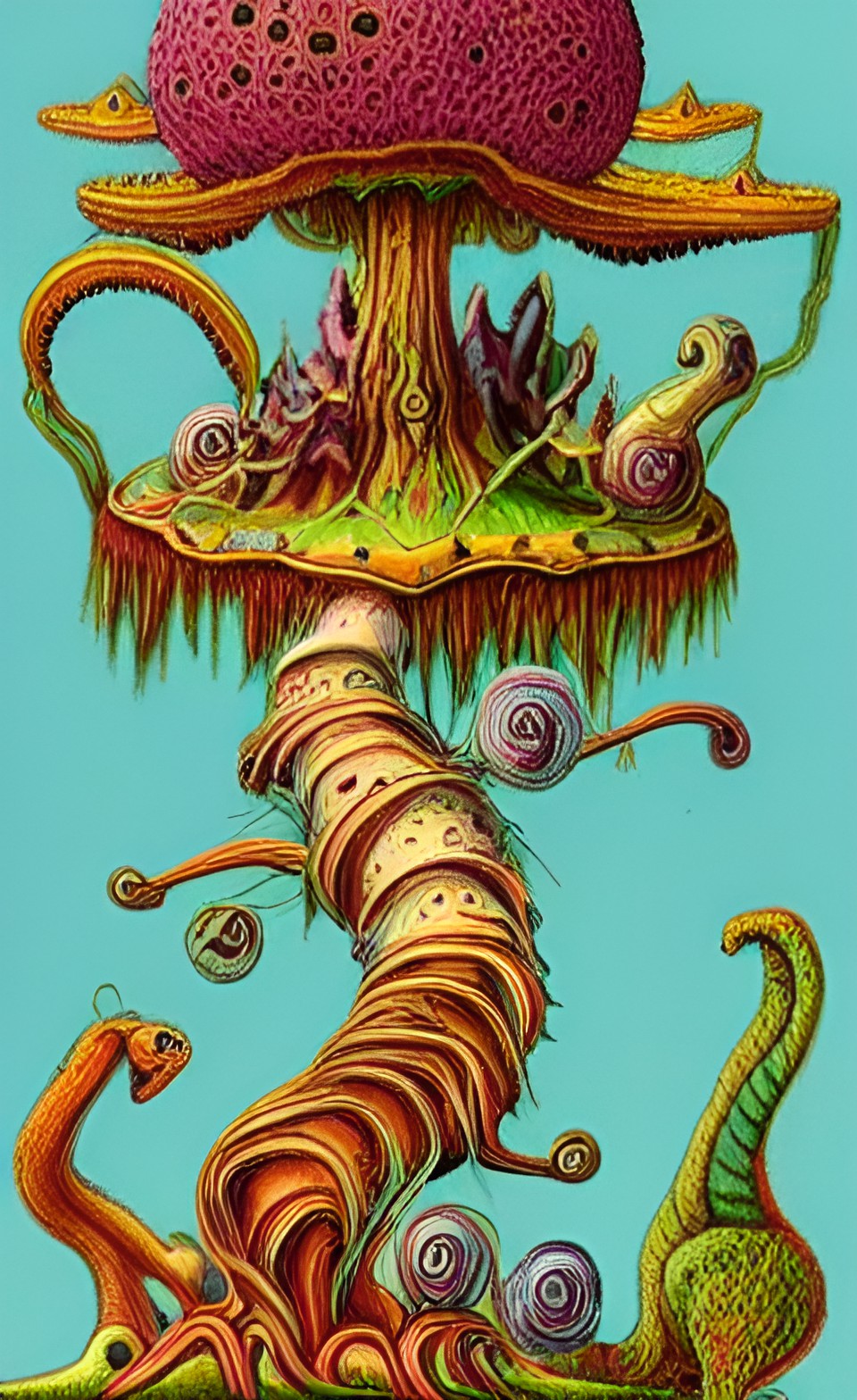 plafunamals (fantastical imaginary creatures based on creative combinations of animals, plants, fungus, and animals) preview