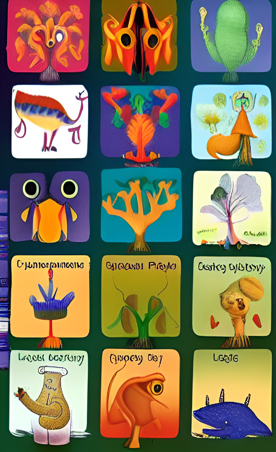 plafunamals (imaginary animals based on creative combinations of animals, plants, fungus, and animals) preview