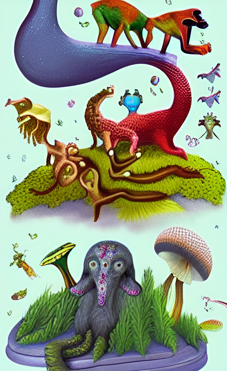 plafunamals (imaginary animals based on creative combinations of animals, plants, fungus, and animals) preview