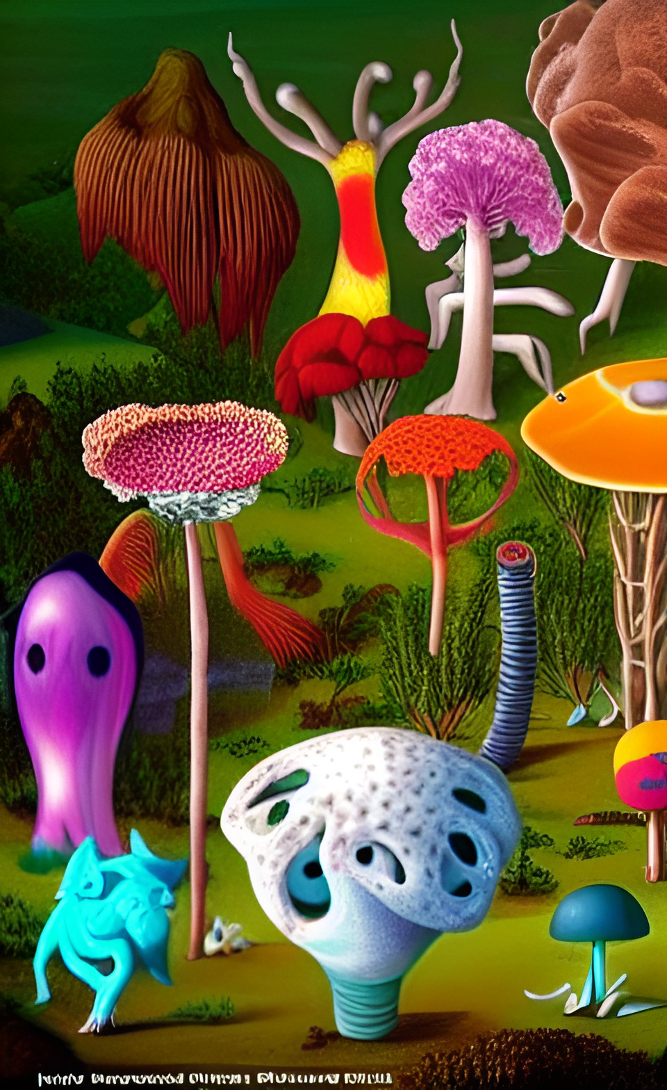 plafunamals are imaginary animals based on creative combinations of animals, plants, and fungi preview