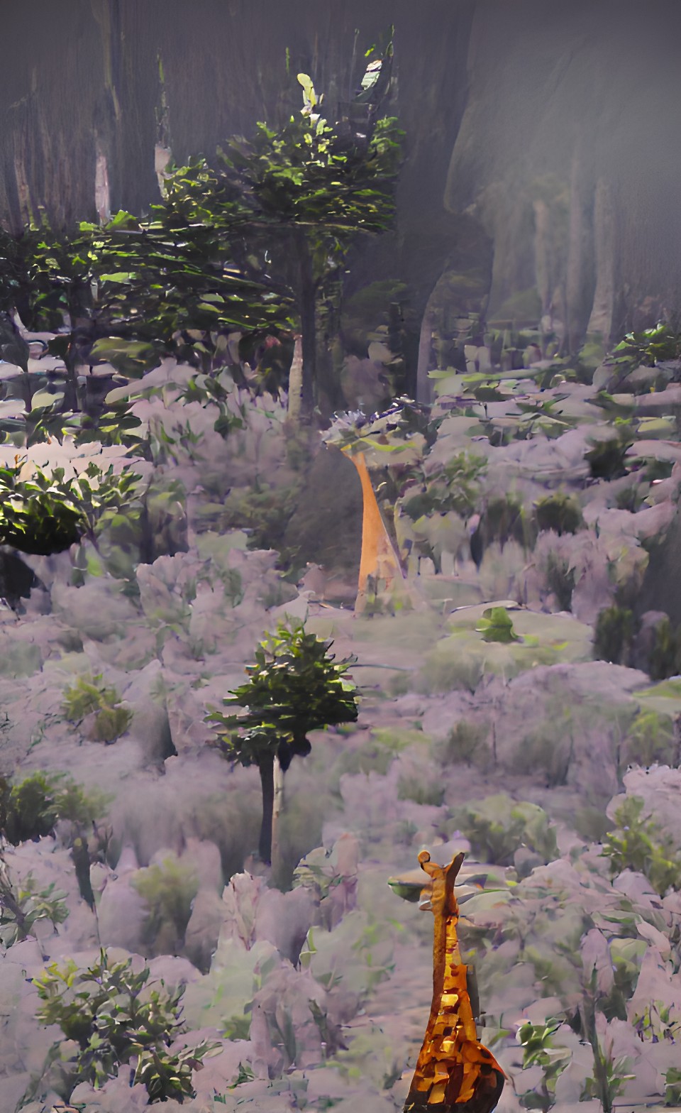 giraffe in the forest preview