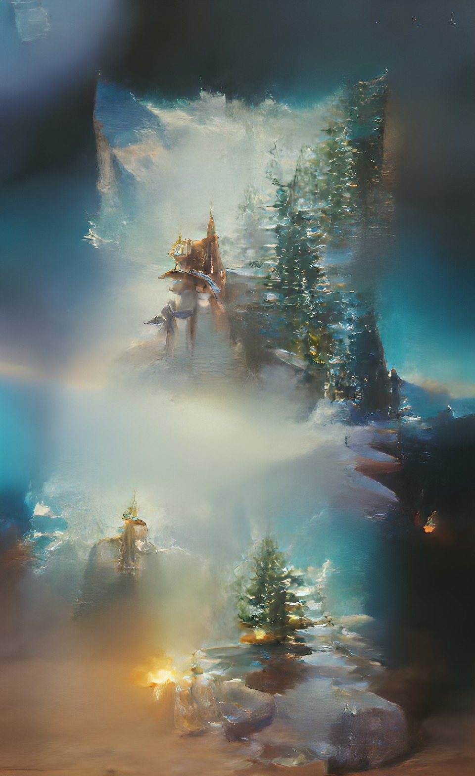 snow forest, kodak ektar, rays preview