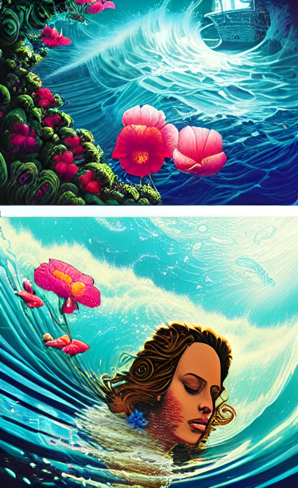 🌊  ✨️🌺flowers in water 🌺✨️🌊 preview