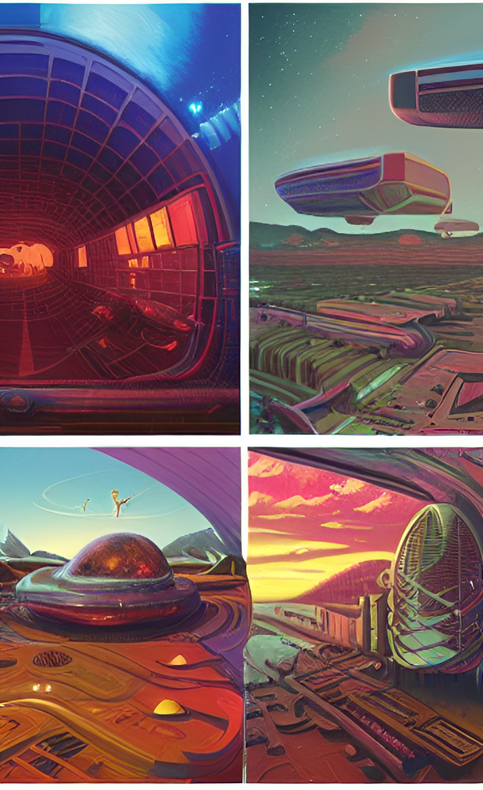 retro futuristic sci fi utopia preview