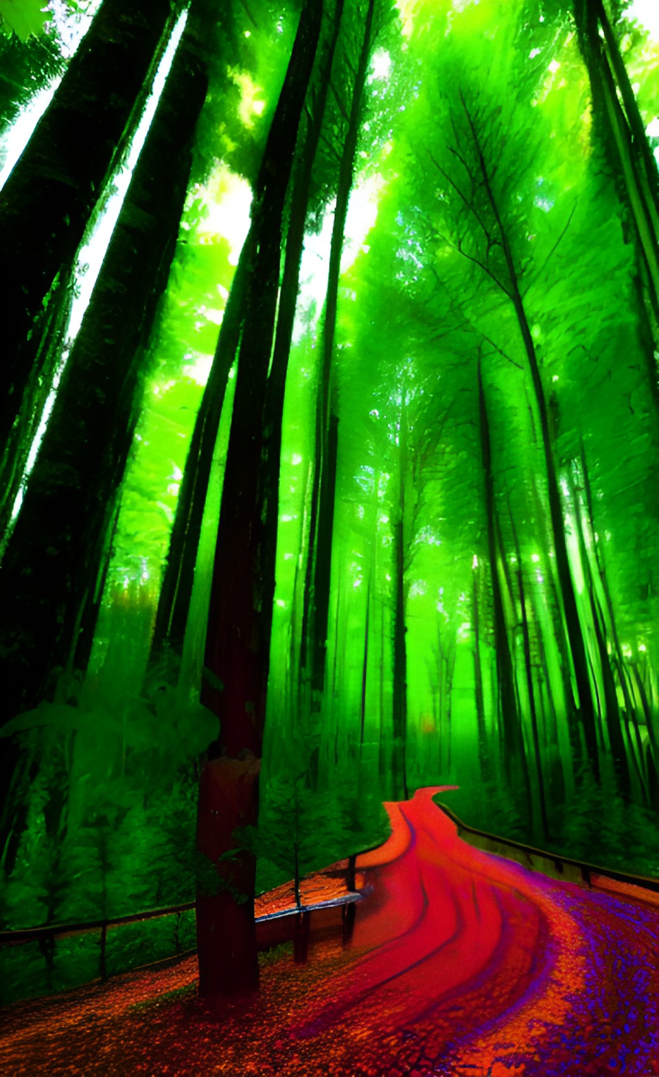 trippy forest transcendental spiritual holy trippy geometric nature preview