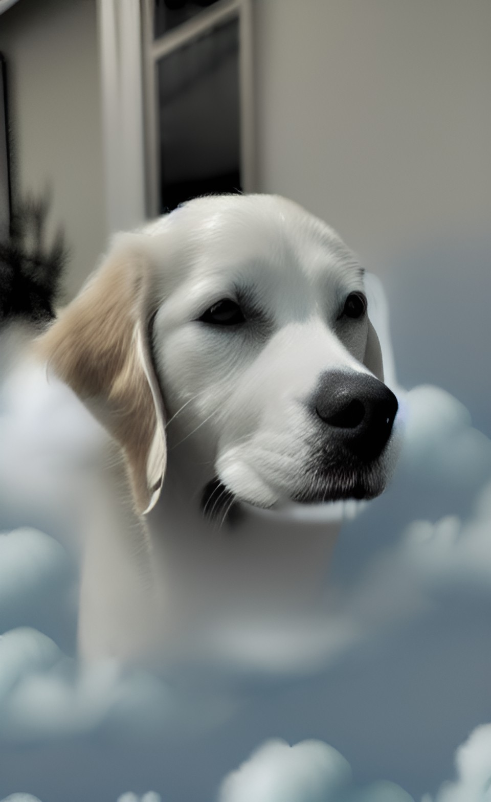 dog in clouds preview