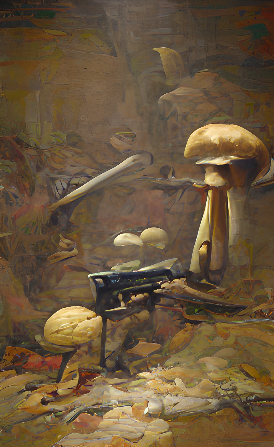 mushroom with a machine gun preview